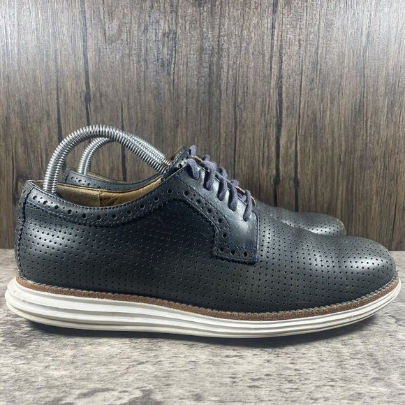 Cole Haan Lunargrand Dark Green Leather Oxford Shoes Men’s Size US 8 main image 4